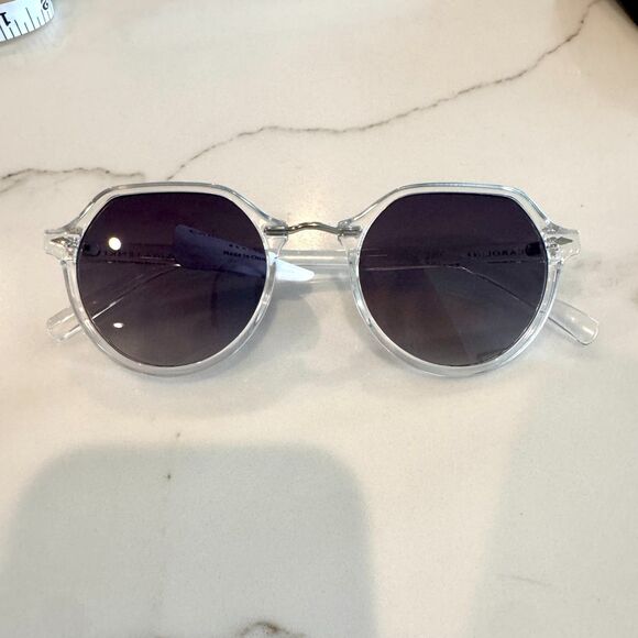 Carolina Lemke Geometric Clear Frame Sunglasses - Unisex - New in Box main image 5
